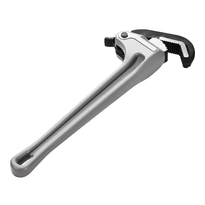 VEVOR Aluminum Straight Pipe Wrench 18 in Automatic Jaw Adjustment 60CRV Jaw