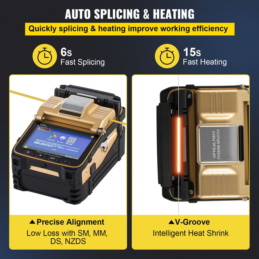 AI-8 Fiber Optic Splicing Machine Fiber Fusion Splicer Ribbon Automatic Kits