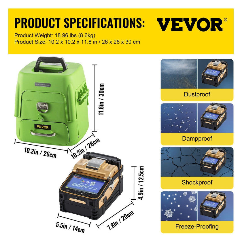 AI-8 Fiber Optic Splicing Machine Fiber Fusion Splicer Ribbon Automatic Kits
