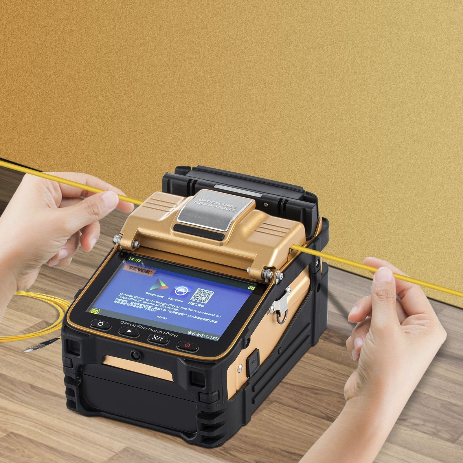 AI-8 Fiber Optic Splicing Machine Fiber Fusion Splicer Ribbon Automatic Kits