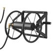 VEVOR Wall Mounted Garden Hose Reel 200ft 5/8 in Hose Winder 5ft Leader Hose
