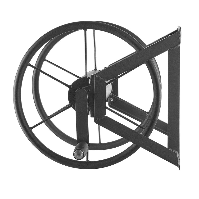 VEVOR Wall Mounted Garden Hose Reel 200ft 5/8 in Hose Winder 5ft Leader Hose
