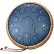 VEVOR Steel Tongue Drum 14 in 15 Notes Rain Drum for Outside D Major Navy Blue