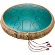 VEVOR Steel Tongue Drum 14 in 15 Notes Rain Drum for Outside C Major Green