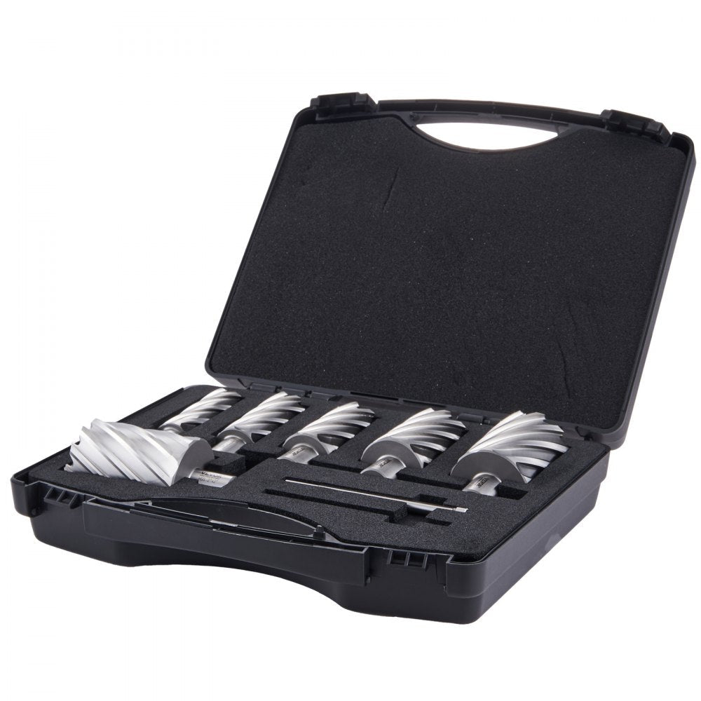 VEVOR Annular Cutter Set, 6 pcs Weldon Shank Mag Drill Bits, 2