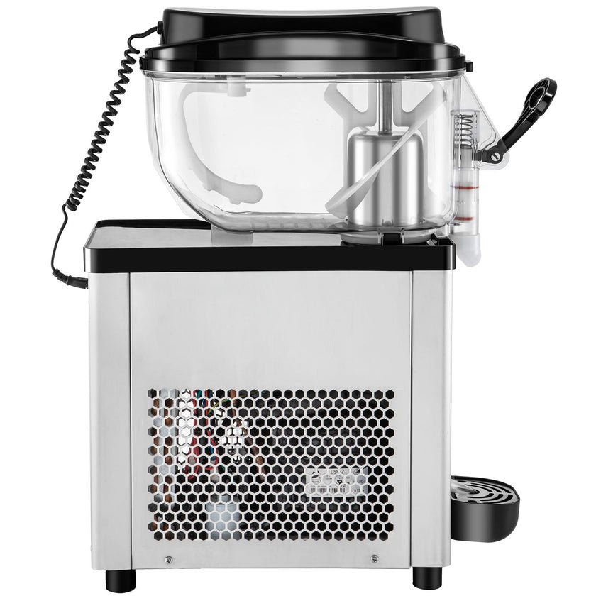 VEVOR Commercial Slushy Machine, 6L/1.6 Gallons 25 Cups Single-Bowl, 705W 110V, Stainless Steel Margarita Smoothie Frozen Drink Maker, Slushie Machine for Supermarkets Cafes Restaurants Bars Home Use