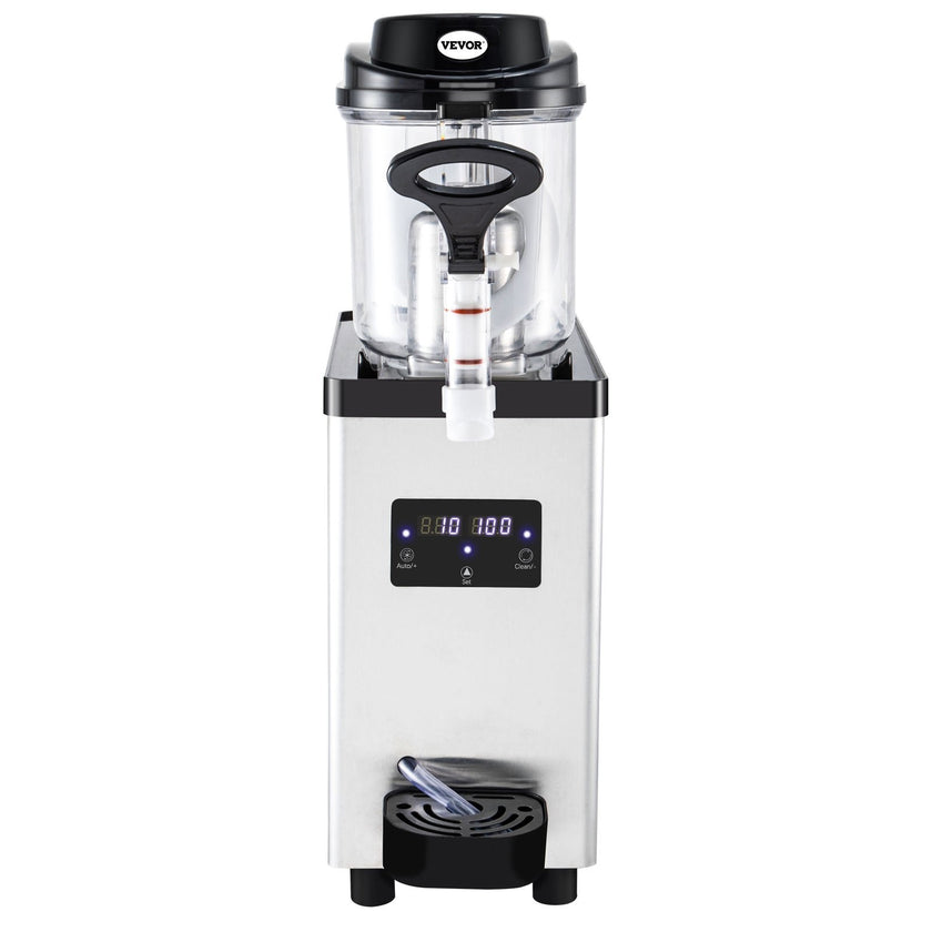 VEVOR Commercial Slushy Machine, 6L/1.6 Gallons 25 Cups Single-Bowl, 705W 110V, Stainless Steel Margarita Smoothie Frozen Drink Maker, Slushie Machine for Supermarkets Cafes Restaurants Bars Home Use