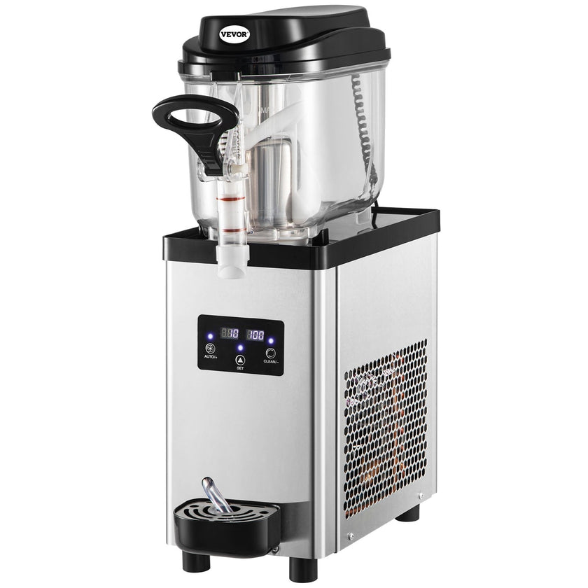 VEVOR Commercial Slushy Machine, 6L/1.6 Gallons 25 Cups Single-Bowl, 705W 110V, Stainless Steel Margarita Smoothie Frozen Drink Maker, Slushie Machine for Supermarkets Cafes Restaurants Bars Home Use