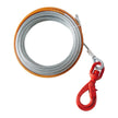 VEVOR Galvanized Steel Winch Cable, 3/8 Inch x 50 Feet 15,200 lbs Breaking Strength, Wire Winch Rope with Swivel Hook, Towing Cable Heavy Duty, Universal Fit for SUV, Large Off-Road Vehicle, Truck