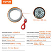 VEVOR Galvanized Steel Winch Cable, 3/8 Inch x 100 Feet 15,200 lbs Breaking Strength, Wire Winch Rope with Swivel Hook, Towing Cable Heavy Duty, Universal Fit for SUV, Large Off-Road Vehicle, Truck