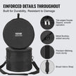 VEVOR 5-Piece Drum Bag Set, 1680D Oxford Fabric, Padded Drum Bags and Cases with 4.92 ft Detachable Shoulder Strap Carry Handles Foldable Design, for 22'' Kick 12'' Tom 13'' Tom 16'' Tom 14'' Snare