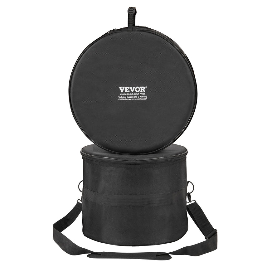 VEVOR 5-Piece Drum Bag Set, 1680D Oxford Fabric, Padded Drum Bags and Cases with 4.92 ft Detachable Shoulder Strap Carry Handles Foldable Design, for 22'' Kick 12'' Tom 13'' Tom 16'' Tom 14'' Snare