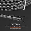 VEVOR Drain Cleaning Cable 100 FT x 3/4 Inch, Solid Core Steel Drain Cleaner Cable with 4 Cutters for 3.9
