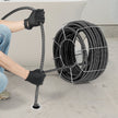 VEVOR Drain Cleaning Cable 100 FT x 3/4 Inch, Solid Core Steel Drain Cleaner Cable with 4 Cutters for 3.9