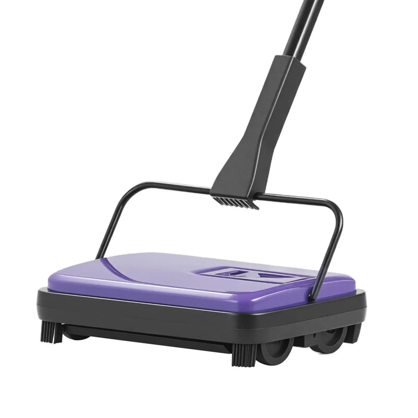 VEVOR Carpet Floor Sweeper Manual 6.7 inch Width Sweeping Paths Purple