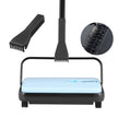 VEVOR Carpet Floor Sweeper Manual 6.7 inch Width Sweeping Paths Blue