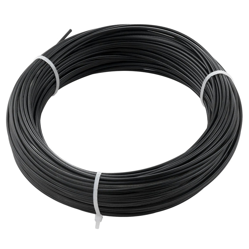 VEVOR Vinyl Coated Wire Rope Kit, 3/32 Cable Through 1/16 Diameter Stainless Steel, 7x7 Strands Construction with 189 Accessories for String Lights, Clothesline, Vine, 164 ft Black