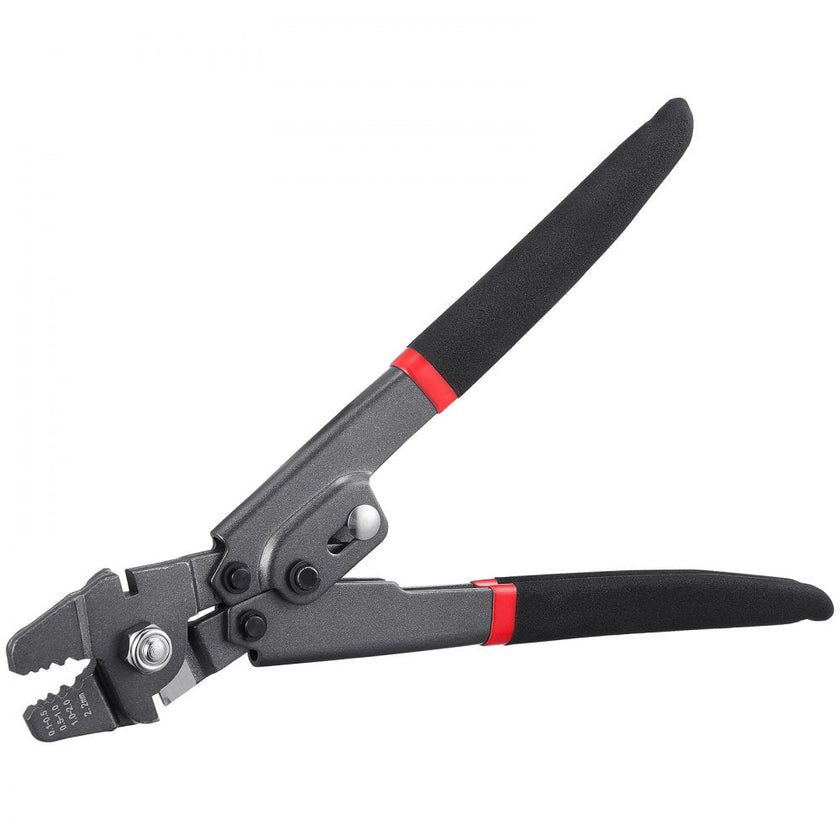 VEVOR Crimping Tool, Up To 2.2mm Wire Rope Crimping Tool, Crimping Loop Sleeve Kit with a Cable Cutter and 160pcs Aluminum Buckles, Teflon Coating Anti-Rust Fishing Crimping Tool