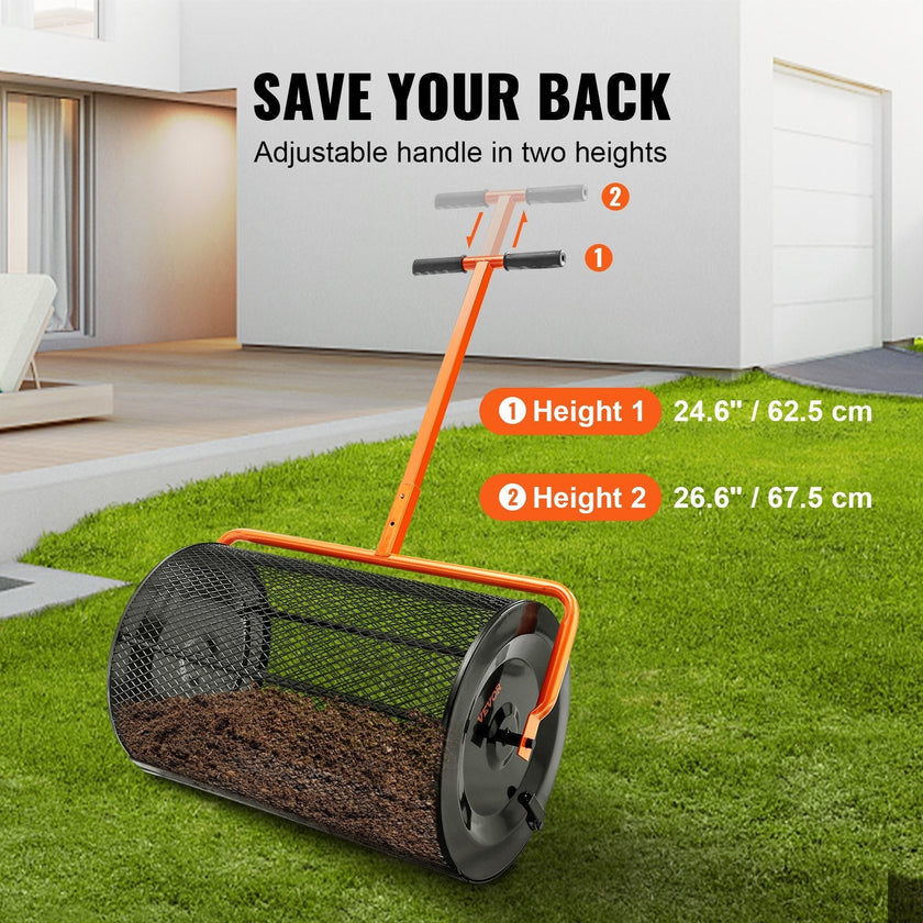 VEVOR Compost Spreader, 24.4-25.6