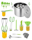 VEVOR Canning Supplies Starter Kit 11 Pieces Stainless Steel Water Bath Cannner