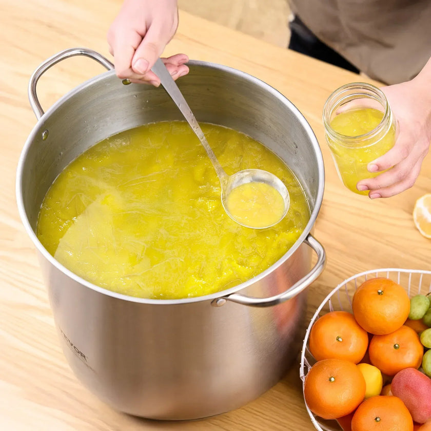 VEVOR Canning Pot with Rack and Glass Lid 21 QT Stainless Steel Waterbath Canner