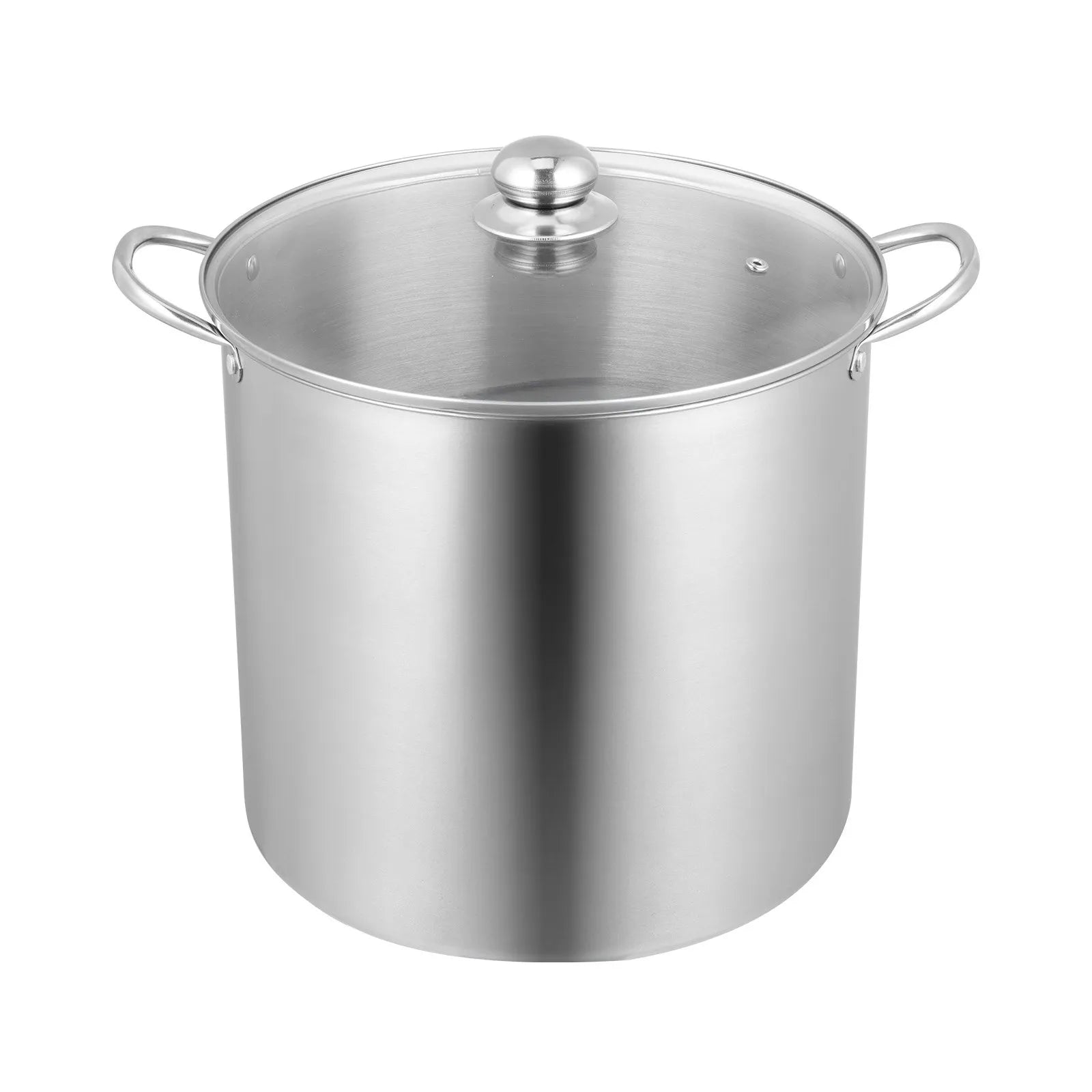 VEVOR Canning Pot with Rack and Glass Lid 21 QT Stainless Steel Waterbath Canner