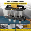 VEVOR Sheet Metal Brake, 0-90° Bending Angle, 3-Station Design Edge Roller, 0.63