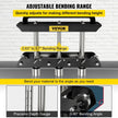VEVOR Sheet Metal Brake, 0-90° Bending Angle, 3-Station Design Edge Roller, 0.63