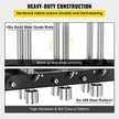 VEVOR Sheet Metal Brake, 0-90° Bending Angle, 3-Station Design Edge Roller, 0.63