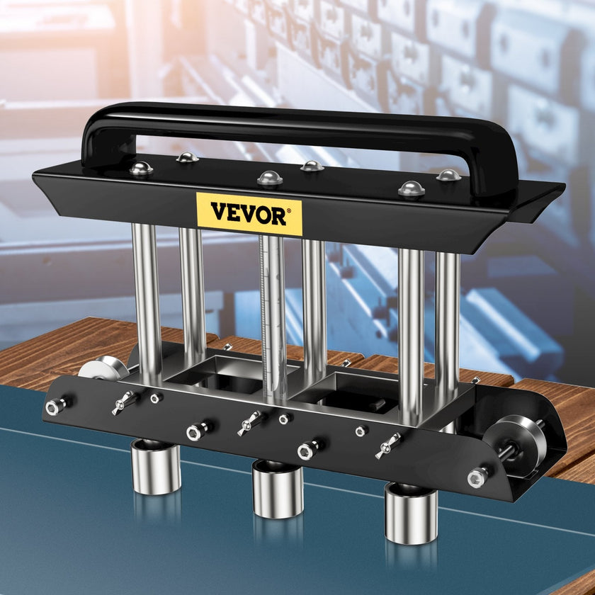 VEVOR Sheet Metal Brake, 0-90° Bending Angle, 3-Station Design Edge Roller, 0.63