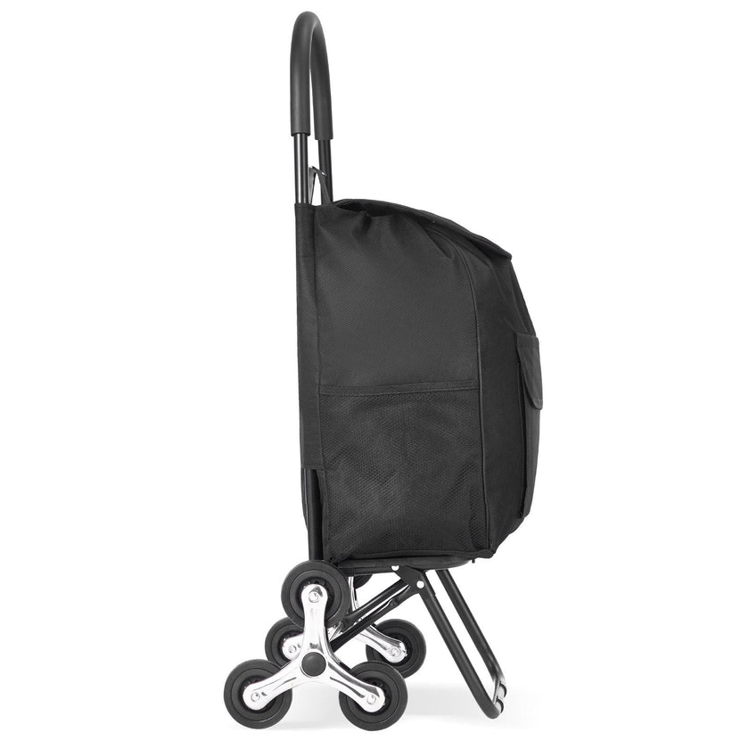 VEVOR Stair Climbing Cart Foldable Shopping Cart 36L with Storage Bag 6 Wheels