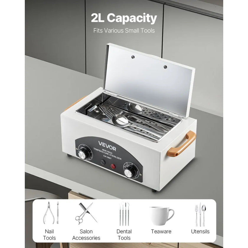 VEVOR High Temperature Autoclave Machine 2L 300W High Temperature Cleaner Box