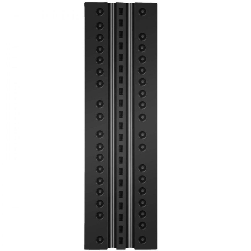 VEVOR  3 Feet Rubber Speed Bump Driveway Modular Heavy Duty Speed Bumps 38.6 x 11.4 x 2.2 Inch 2 Channel Cable Protector Ramp for Garage Gravel Roads Asphalt Concrete