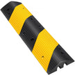 VEVOR  3 Feet Rubber Speed Bump Driveway Modular Heavy Duty Speed Bumps 38.6 x 11.4 x 2.2 Inch 2 Channel Cable Protector Ramp for Garage Gravel Roads Asphalt Concrete