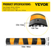 Modular Rubber Traffic Speed Bump 2 Channel Cable Protector Ramp