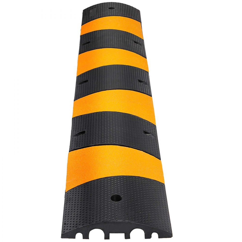 Modular Rubber Traffic Speed Bump 2 Channel Cable Protector Ramp