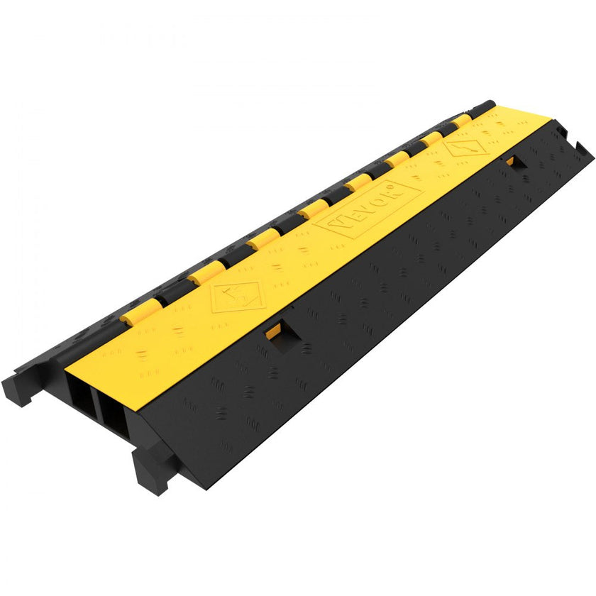 5PCS Dual-Channel Cable Protector Cover 22000LB Capacity Heavy-Duty