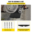 VEVOR Curb Ramp, 1 Pack Rubber Driveway Ramps, Heavy Duty 32000 lbs Weight Capacity Threshold Ramp, 2.6 inch High Curbside Bridge Ramps for Loading Dock Garage Sidewalk? Expandable Full Ramp Set