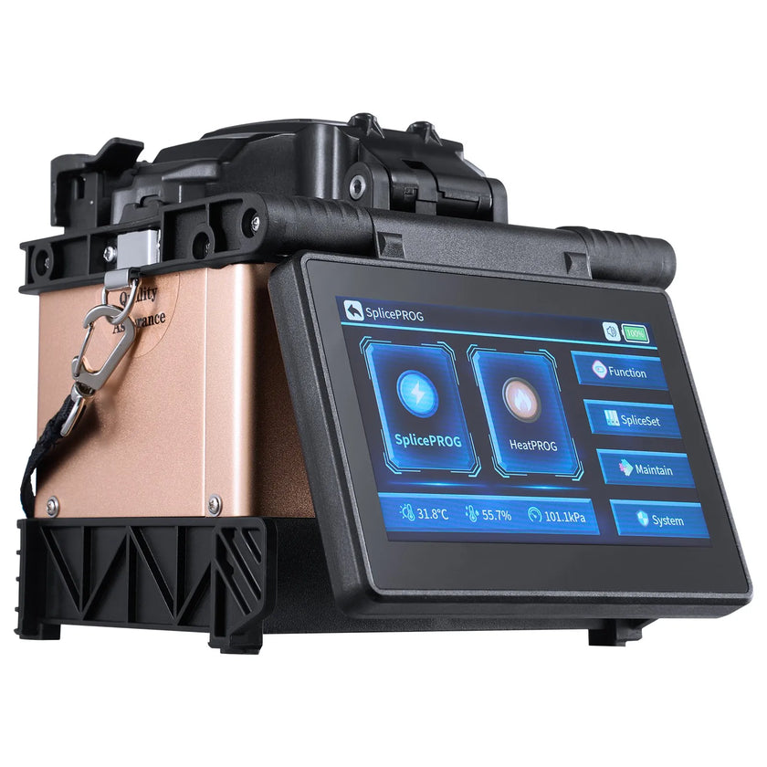 VEVOR Fiber Fusion Splicer 4 Motors Clad Alignment with 6s Splicing 13s Heating
