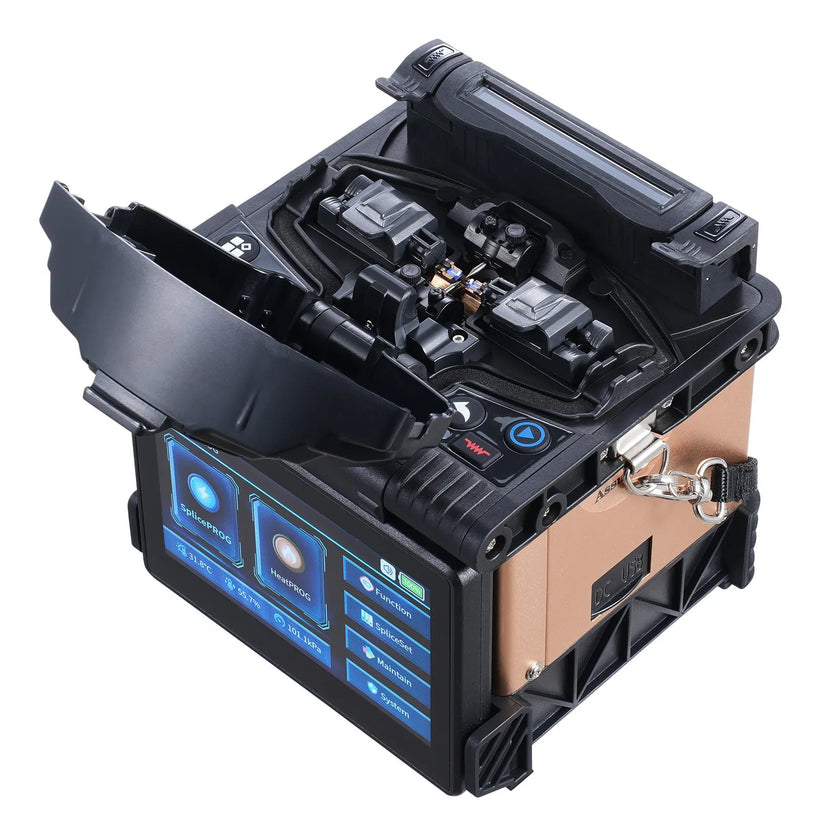 VEVOR Fiber Fusion Splicer 4 Motors Clad Alignment with 6s Splicing 13s Heating