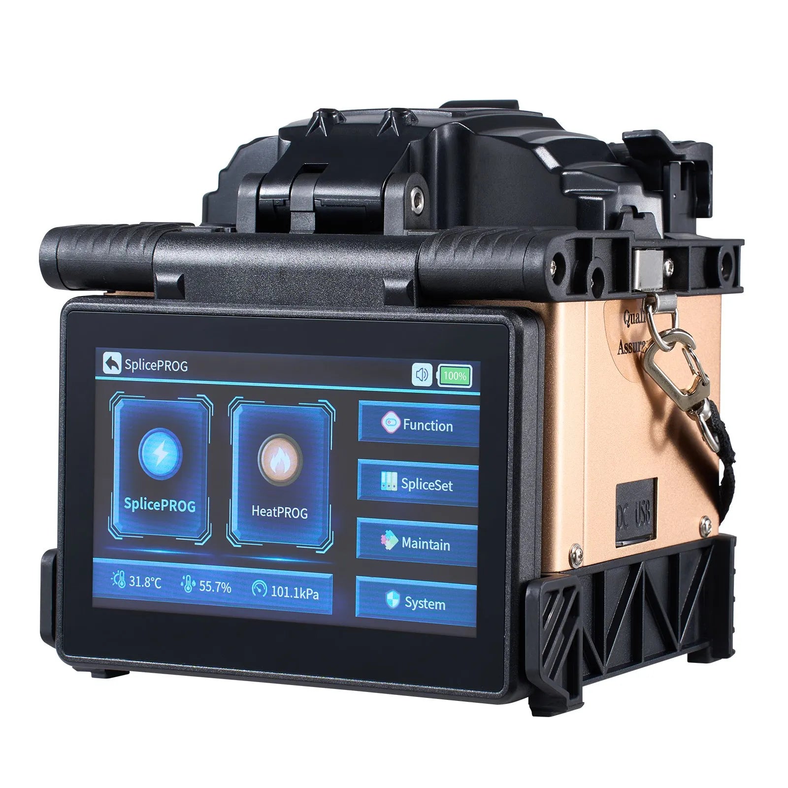 VEVOR Fiber Fusion Splicer 4 Motors Clad Alignment with 6s Splicing 13s Heating