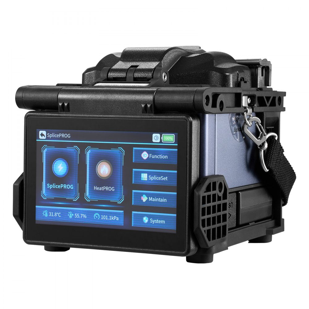 VEVOR Fiber Fusion Splicer 6 Motors Core Alignment with 6s Splicing 13s Heating