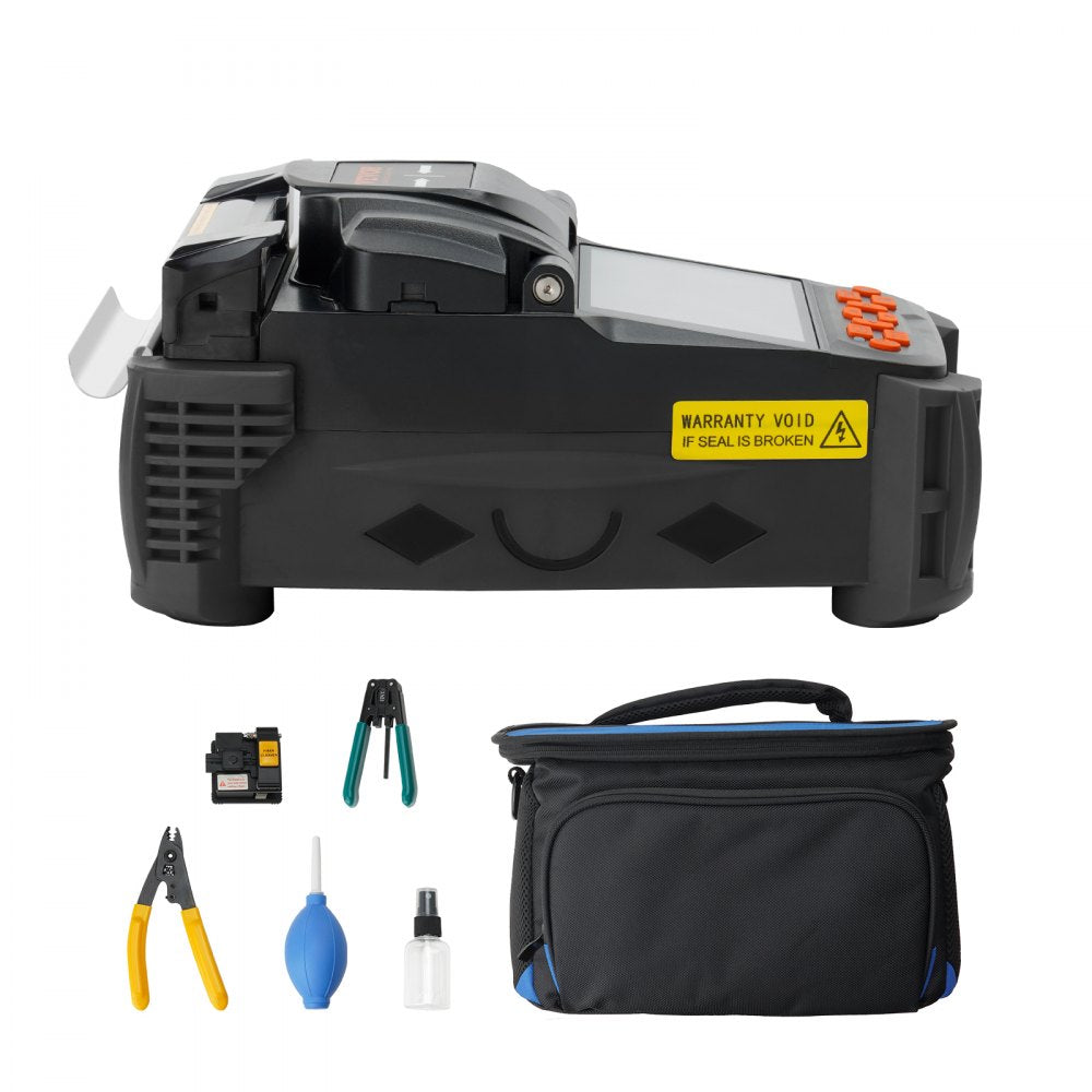 VEVOR Fiber Fusion Splicer 6 Motors, Core Alignment Fiber Optic Fusion Splicer with 4