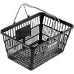 VEVOR Shopping Basket Grocery Basket 12PCS 21L with Iron Handle & Stand Black