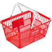 VEVOR Shopping Basket Portable Grocery Basket 12PCS 21L with Handle & Stand Red