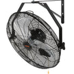 VEVOR Wall Mount Fan, 2 PCS 20 inch Oscillating, 3-speed High Velocity Max. 4000 CFM Industrial Wall Fan for Indoor, Commercial, Residential, Warehouse, Greenhouse, Workshop, Basement, Garage,Black