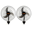 VEVOR Wall Mount Fan, 2 PCS 18 inch Oscillating, 3-speed High Velocity Max. 4000 CFM Industrial Wall Fan for Indoor, Commercial, Residential, Warehouse, Greenhouse, Workshop, Basement, Garage,Black