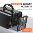 VEVOR Ozone Generator, 24000mg/h Ozone Machine Odor Remover, High Capacity Commercial/Industrial Ozone Generator Machine, Home Air Ionizers Deodorizer with 0-120 min Time Setting for Rooms, Cars, Pets