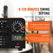 VEVOR Ozone Generator, 12000mg/h Ozone Machine Odor Remover, High Capacity Commercial/Industrial Ozone Generator Machine, Home Air Ionizers Deodorizer with 0-120 min Time Setting for Rooms, Cars, Pets
