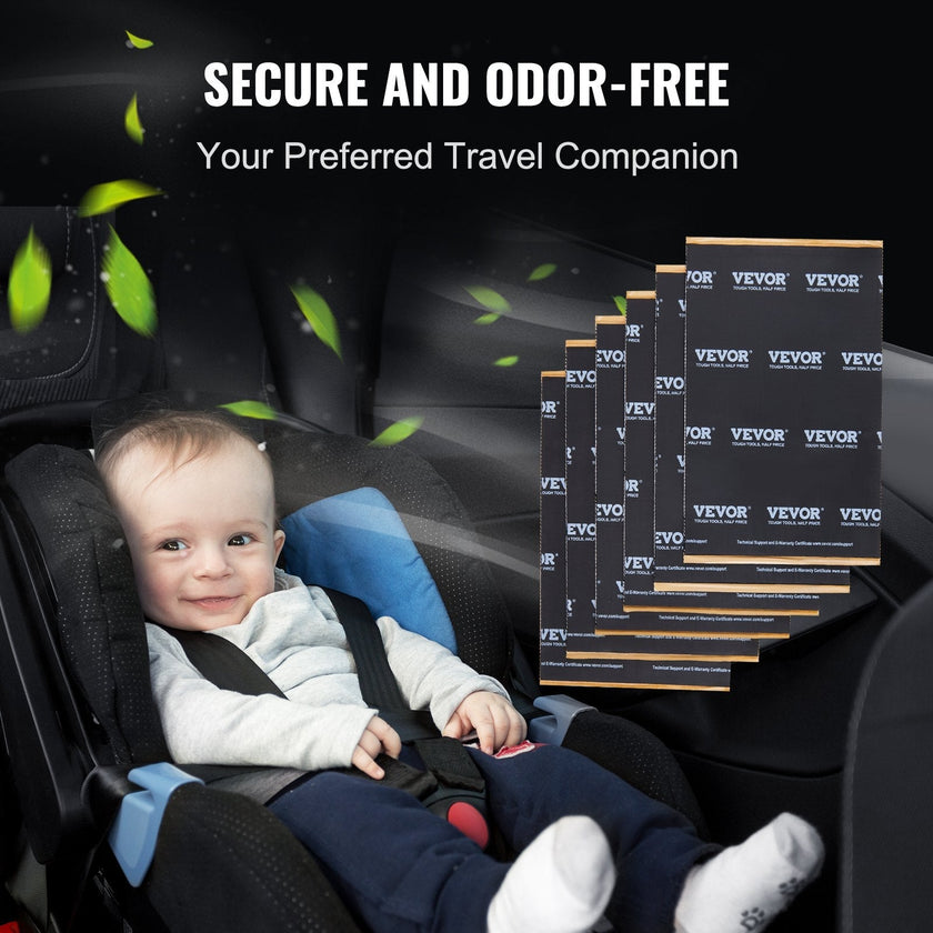 VEVOR Car Sound Deadening Mat, 200 mil 25 sqft Car Sound Dampening Material, Butyl Automotive Sound Deadener, Noise Insulation and Vibration Dampening Material for Car